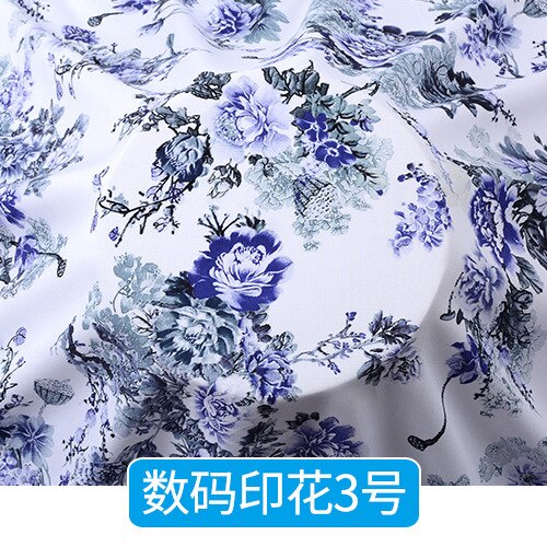 Digital Printing Cotton Silk Cloth Clothing Home Wear Dress Night Clothes Clothing Sewing Diy Rayon Fabric Cotton Fabric: 3