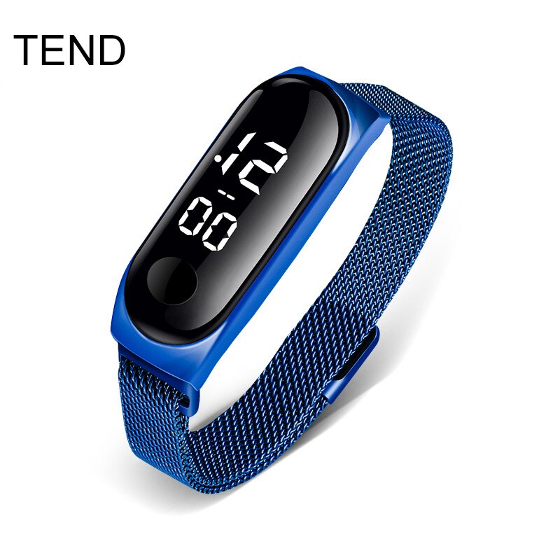 ! LED montre multifonction vie étanche montre pour hommes électronique Sport numérique montres Relogio Masculino: TM3R-Blue