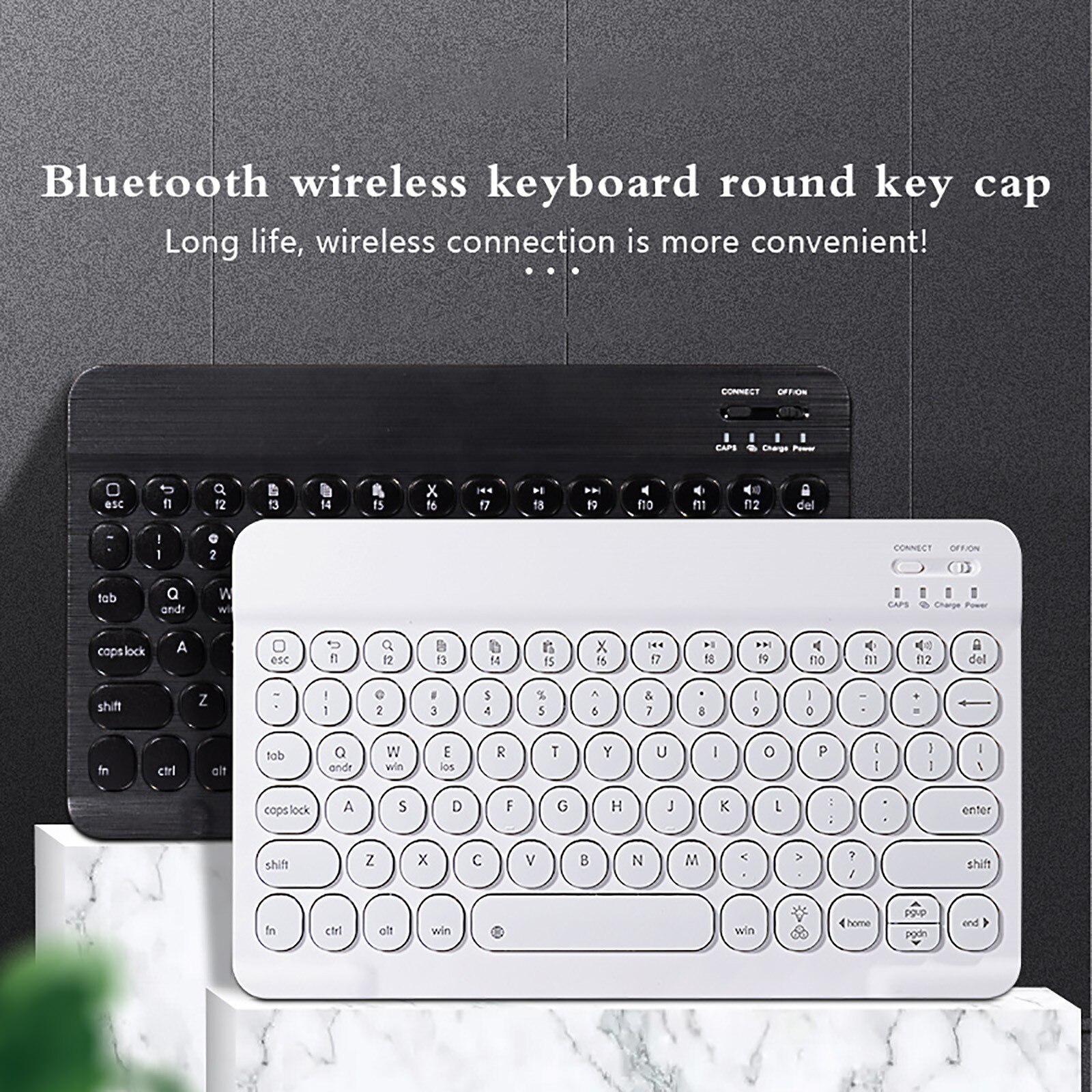 Teclado sem fio portátil bluetooth ultra fino 7 cores led retroiluminado para ipad mini 7.9 teclado para android para windows #3