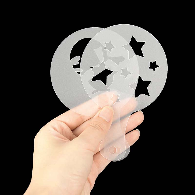 8pz natale cappuccino stampo caffè stampino fiocco di neve Latte stampino caffè stampa assemblaggio per forniture per feste di natale capodanno