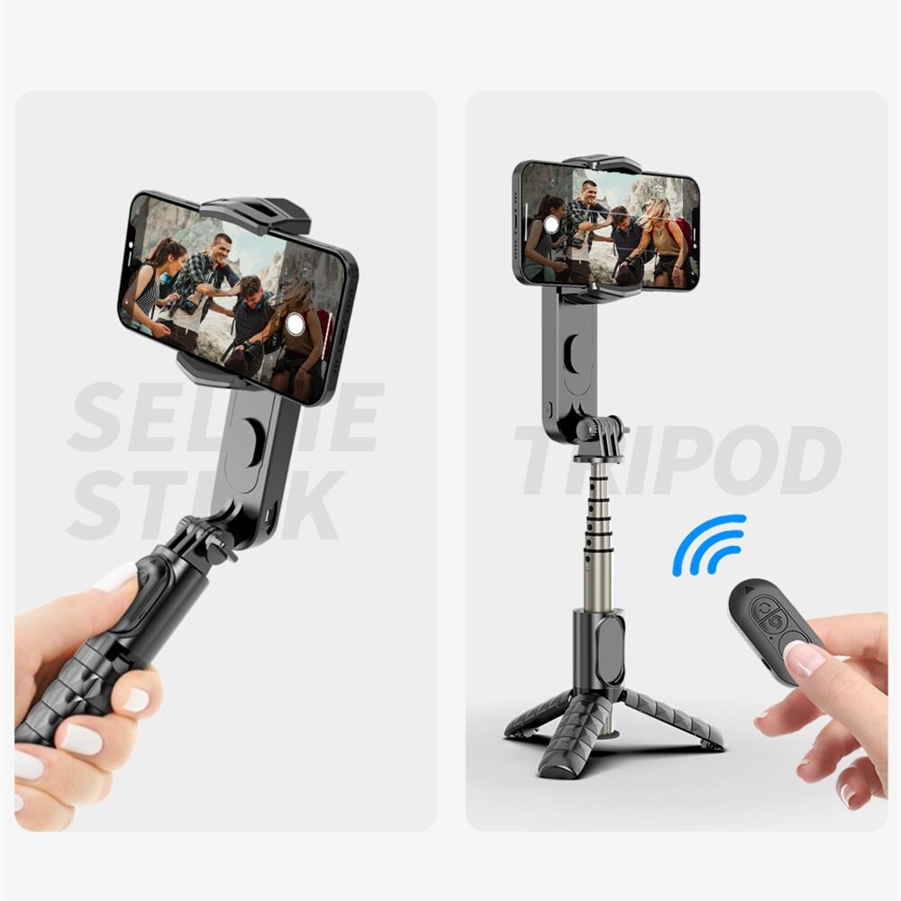 Handheld Gimbal Wireless Bluetooth Phone Gimbal Stabilizer With Fill Light Tripod Gimbal Smartphone Stabilizer Gimbal