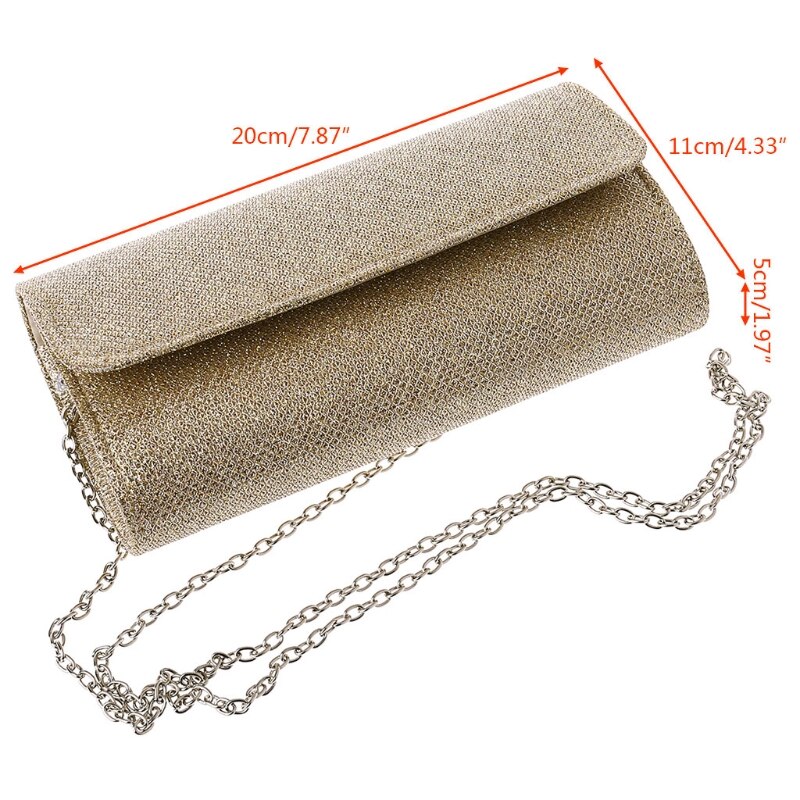 Women's Evening Shoulder Bag Bridal Clutch Party Prom Wedding Handbag