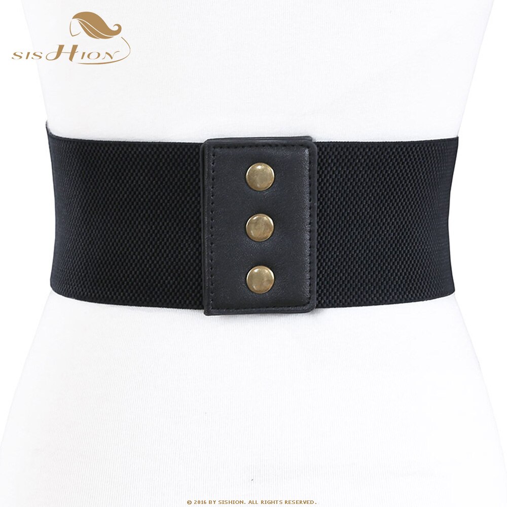 SISHION-Corset en cuir pour femmes | Cummerbund, Vintage, ceinture à croisé, accessoires noir blanc marron large ceinture en cuir VB0006