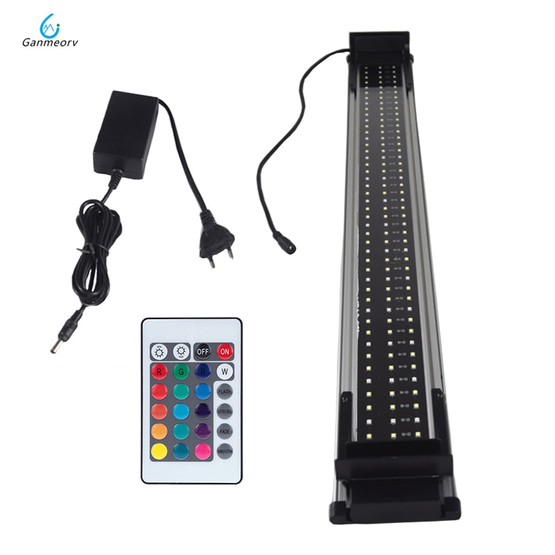 90 Cm Aquarium Led Aquarium Licht Voor Aquarium Verlichting Rgb Afstandsbediening Led Aquarium Verlichting Met Uitschuifbare Braceket