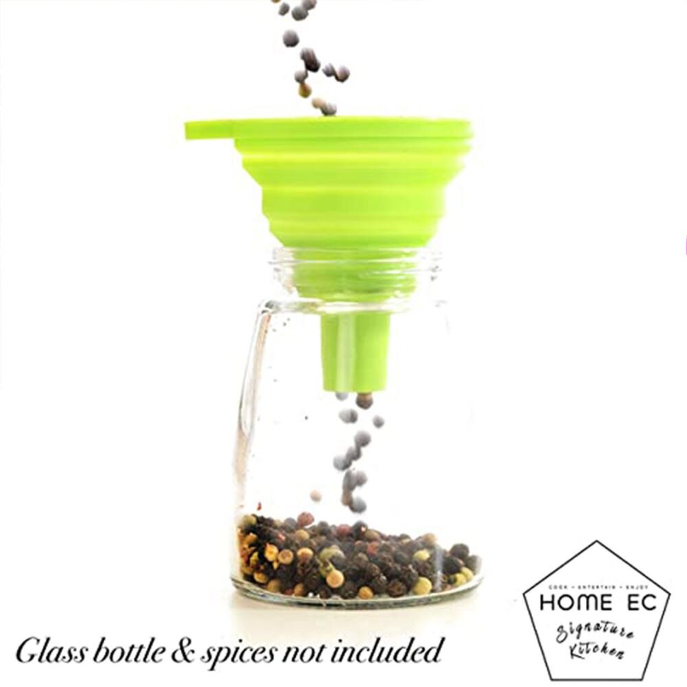 Silicone Folding Funnel Retractable Household Liquid Sub-mini Funnel White Grey Funnel Kitchen Gadget