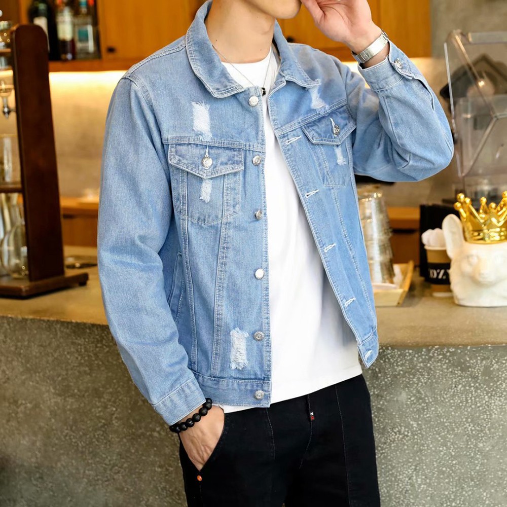 Denim takki miesten miesten hip hop miesten retro denim takki takki street casual bomber takki harajuku takki