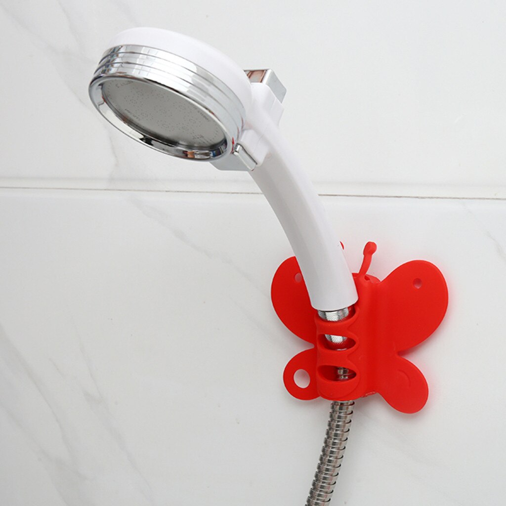 Badkamer Sterke Attachable Siliconen Douchekop Houder Beweegbare Beugel Krachtige Zuig Douchestoel Chuck Houder Zuignap