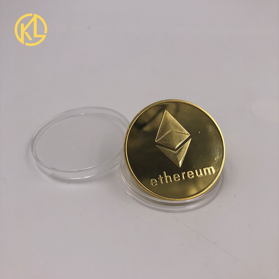 CO012 Gold Plated Ethereum Classic Coin Commemorative Coin Art Collection Physical Metal Imitation Home Party Decoration: CO-011-1