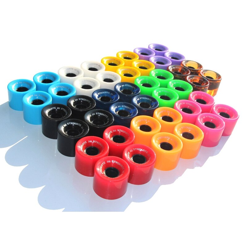 Strike – roues de Skateboard en PU 60x45mm, 4 pièces/ensemble
