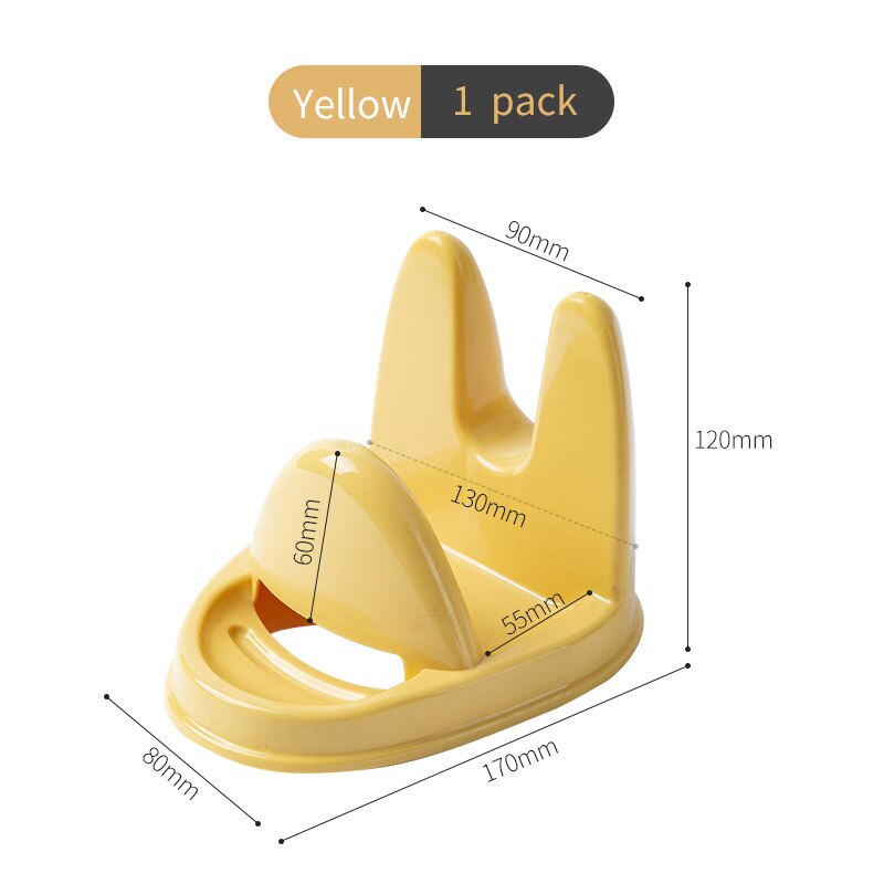 1 Uds. Utensilios de cocina, cuchara de cocina, soporte para espátula, estante de almacenamiento resistente al calor, 4 colores: yellow