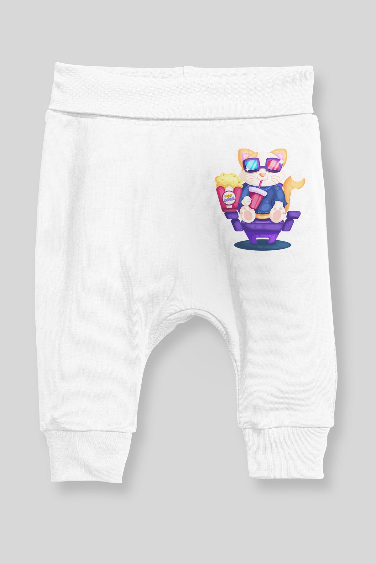 Angemiel Baby Sinamadaki Mouse Baby Boy Harem Pants Pantalon White
