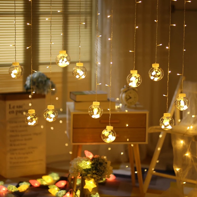 Fairy garland led ball string lights for wedding christmas birthday party festival decor led led lights decoration gardin lys