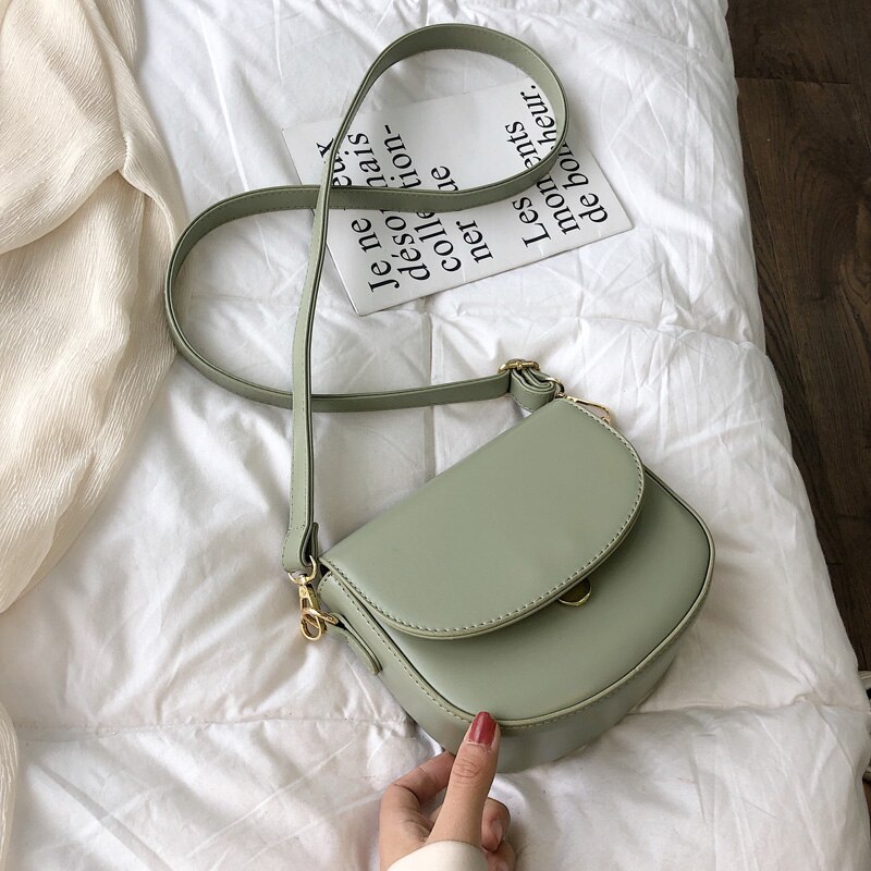 Vrouwelijke Toevallige Zak Draagbare Schoudertas PU Lederen Phone Coin Bag Trend Handtas Vrouwen Crossbody Tas voor Meisjes: Groen