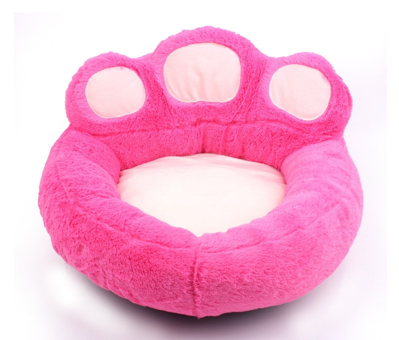 Huisdier Kat Hond Bed Leuke Kat klauw Huisdier Huis warm huisdier Producten Volledig Verwijderbare &amp; Wasbare Zachte Huisdier Kat Huis opvouwbare Hond huis: pink / S