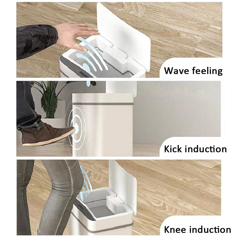 12L Smart Trash Can Home Intelligent Electric Garbage Automatic Induction Infrared Motion Sensor Kitchen Bathroom Garbage Bin