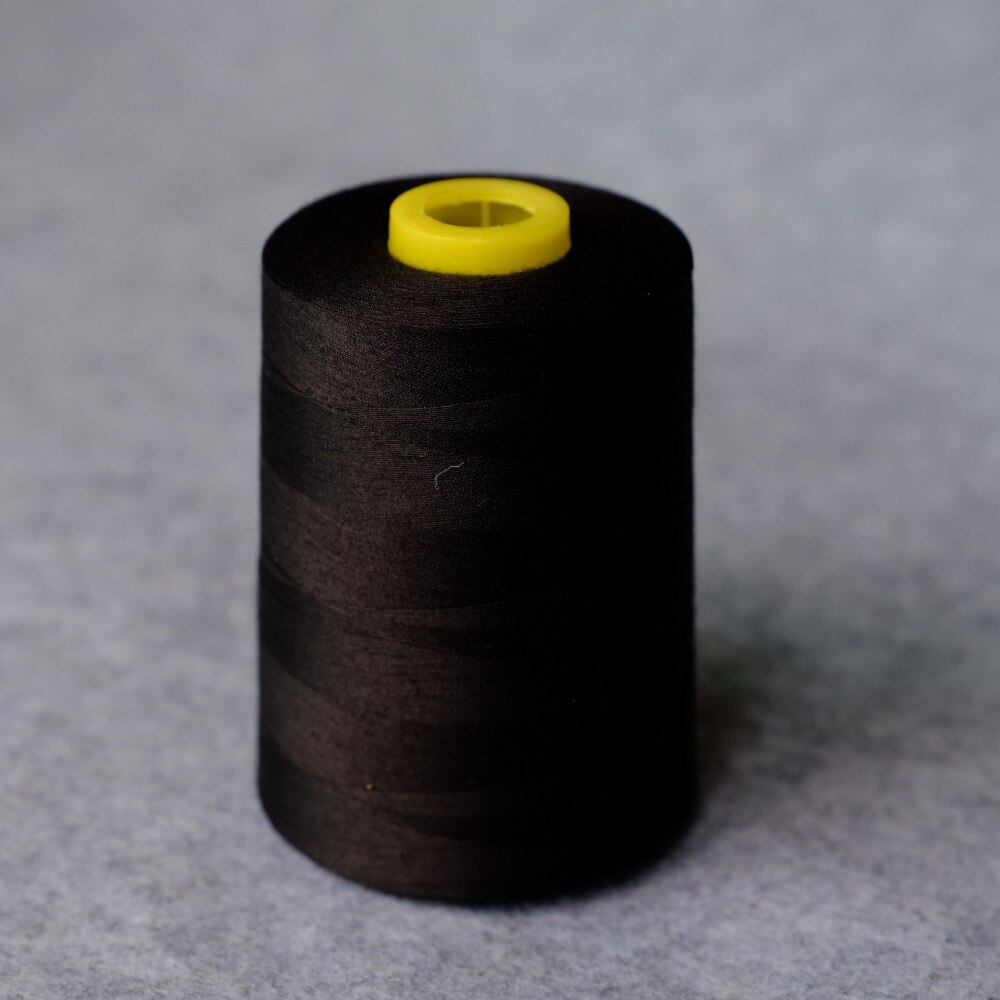40 S/2 10000 Yards Gesponnen Polyester Naaigaren Tex 27 Universele serger draad zwart machine naaigaren voor alle doeleinden