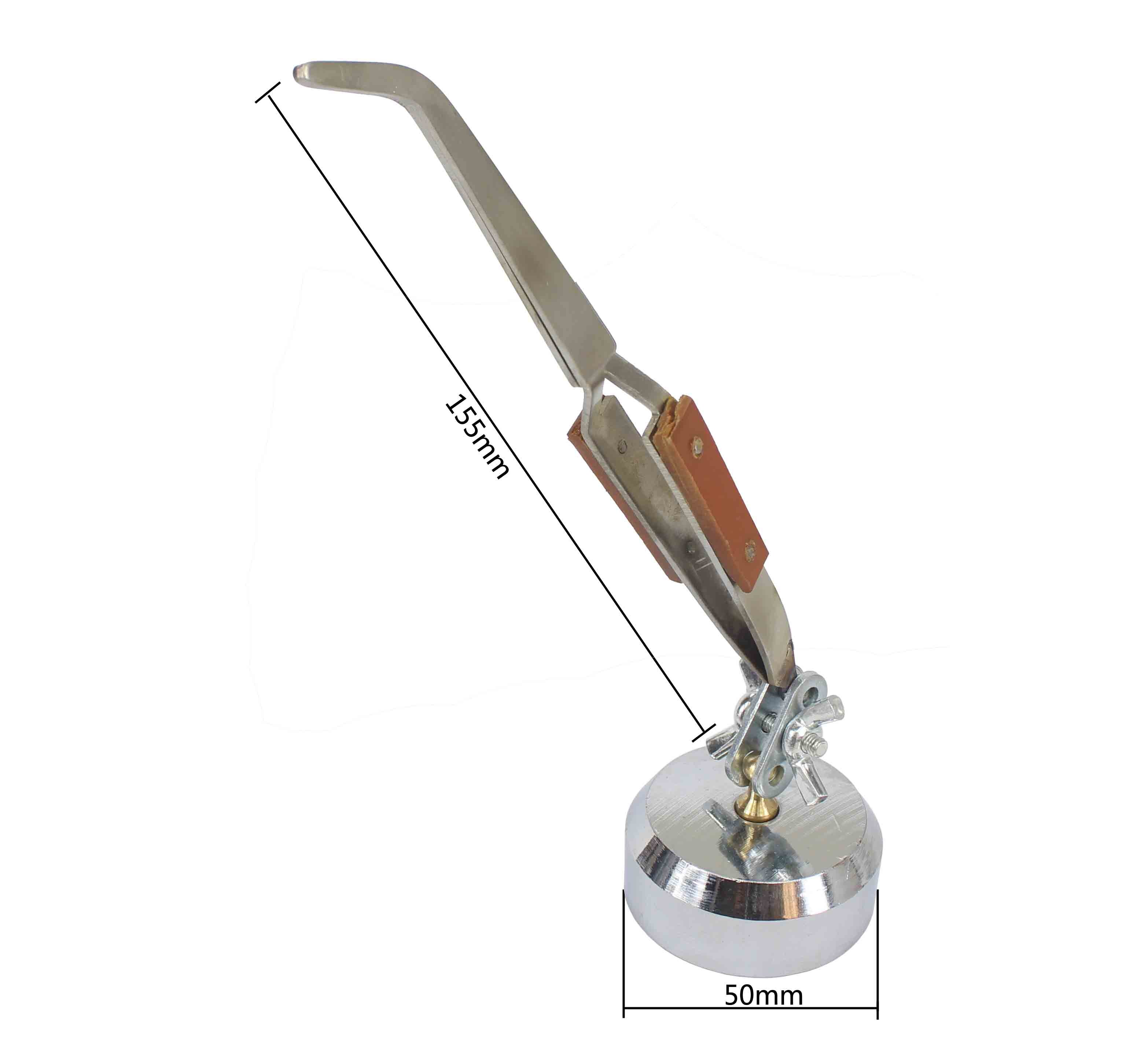 Pro Sieraden Solderen Pincet Rechte Gebogen Tip Selflock Lassen Tweezer Cross Locking Sieraden Maken Craft Tool Voor Juwelier: Zilver