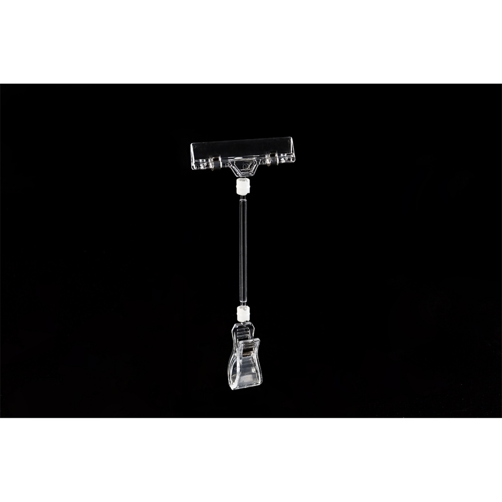 Pop Rotatie Clear Prijskaartje Houder Met Draaibare Clip