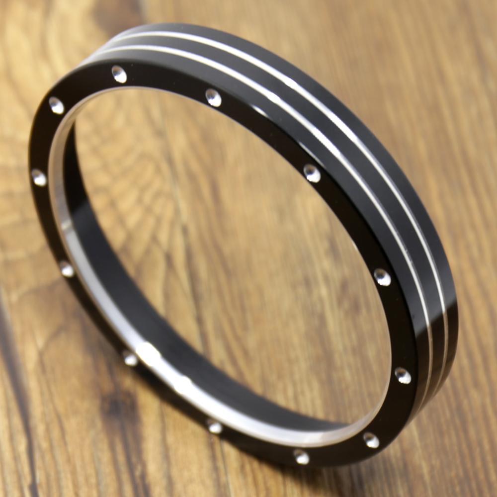 Black Billet Speedometer Trim Bezel Fit For Harley Sporster 883 1200 XL Dyna Street Bob Low Rider