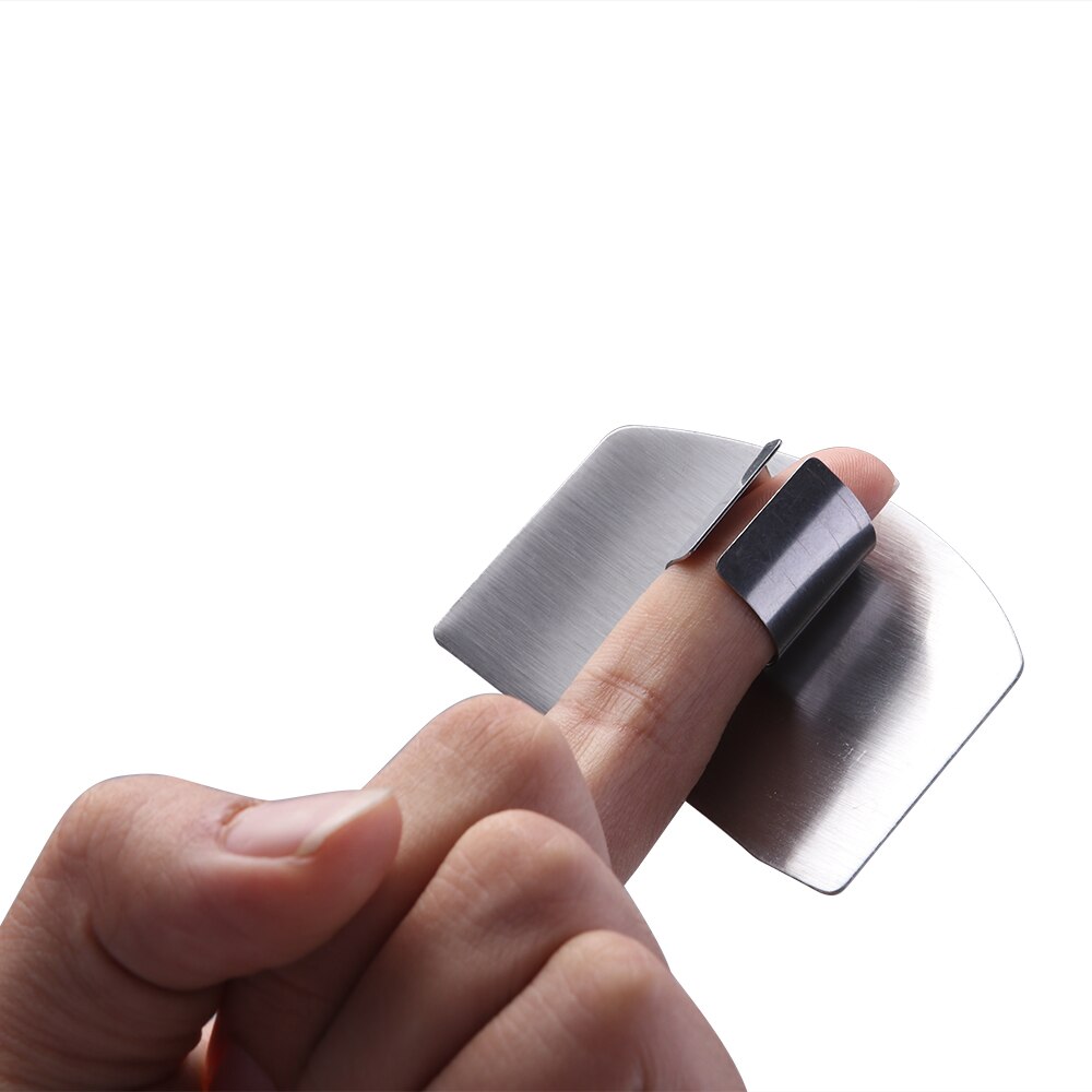 ABEDOE Finger Guard Protection Finger Chop Safe Slice Stainless Steel Kitchen Hand Protector Knife Finger Protection Tools