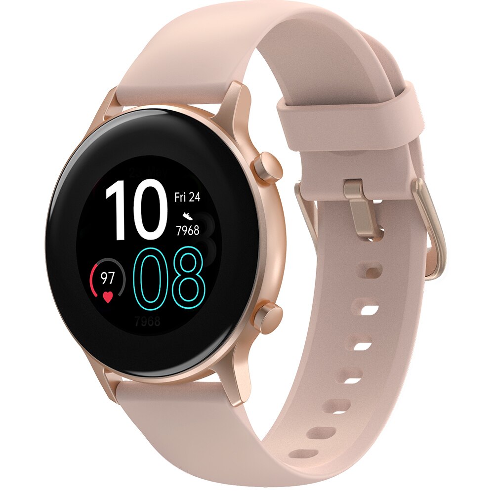 UMIDIGI Urun Smart Watch GPS Men Women 5ATM Waterproof For Android IOS Clock Heart Rate Sleep Monitoring Smartwatch: Rose Gold