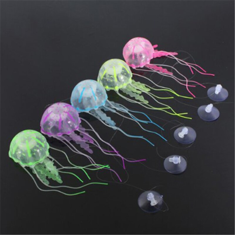 Artificielle nager effet brillant méduse Aquarium décoration Aquarium sous-marin vivant plante lumineuse ornement aquatique paysage