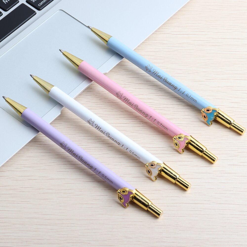 1PCS Metal Pencils Animal Mechanical Pencil Automatic Cute Pencil For Student Or Children