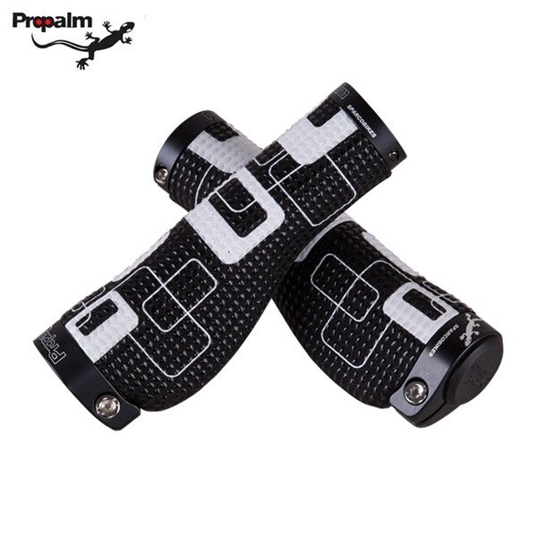 Propalm Bicycle Grip Cycling Non-slip Alluminium Alloy+Rubber Grip MTB Road Bike Lock ring Grips Bicycle Handlebars Grips: black