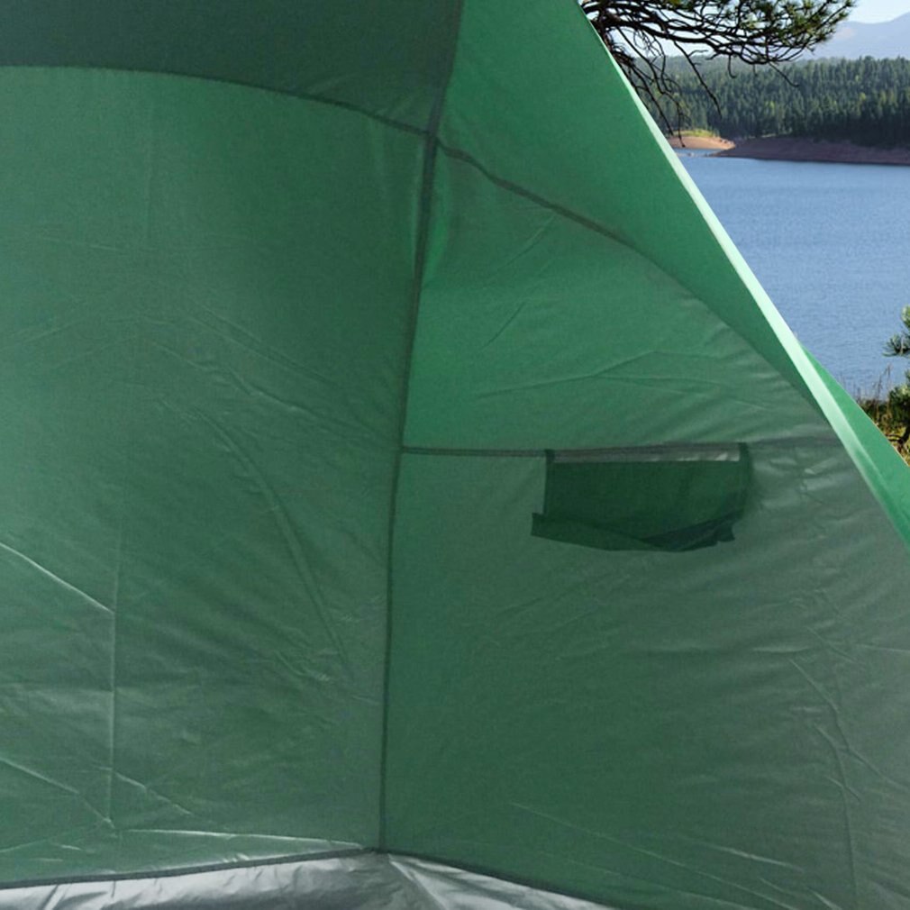 Automatic beach tent sunshade cabana for 2-3 people, uv protection beach shade with carrying bag for outdoor activities