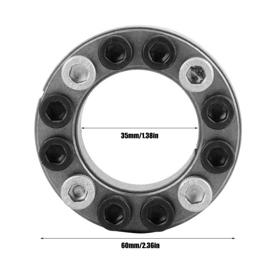 Shrink Disk Mechanical Coupling Device 35mm ID 60mm OD for High Load Applications Such as Flywheels Belt Drums