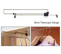 Armario extraíble ajustable de 200/300/350/400/450mm, suspensión Rail de suspensión, carril extensible, organizador de almacenamiento: 300mm