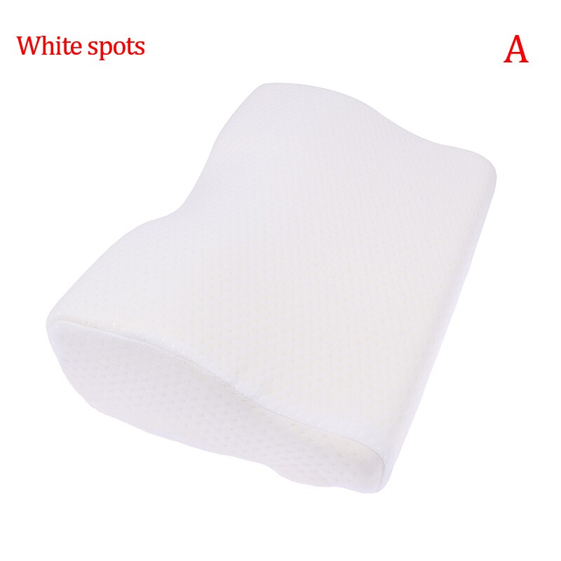 Memory Foam Bedding Pillow Neck Protection Slow Rebound Memory Foam Butterfly Shaped Pillow Health Cervical Neck Size In 50*30CM: A