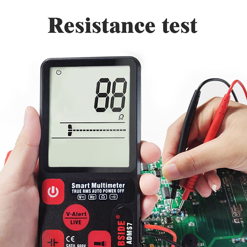 Newdigital multimeter true rms auto range lcd automatisk smarte multimetere spenning ammeter tester
