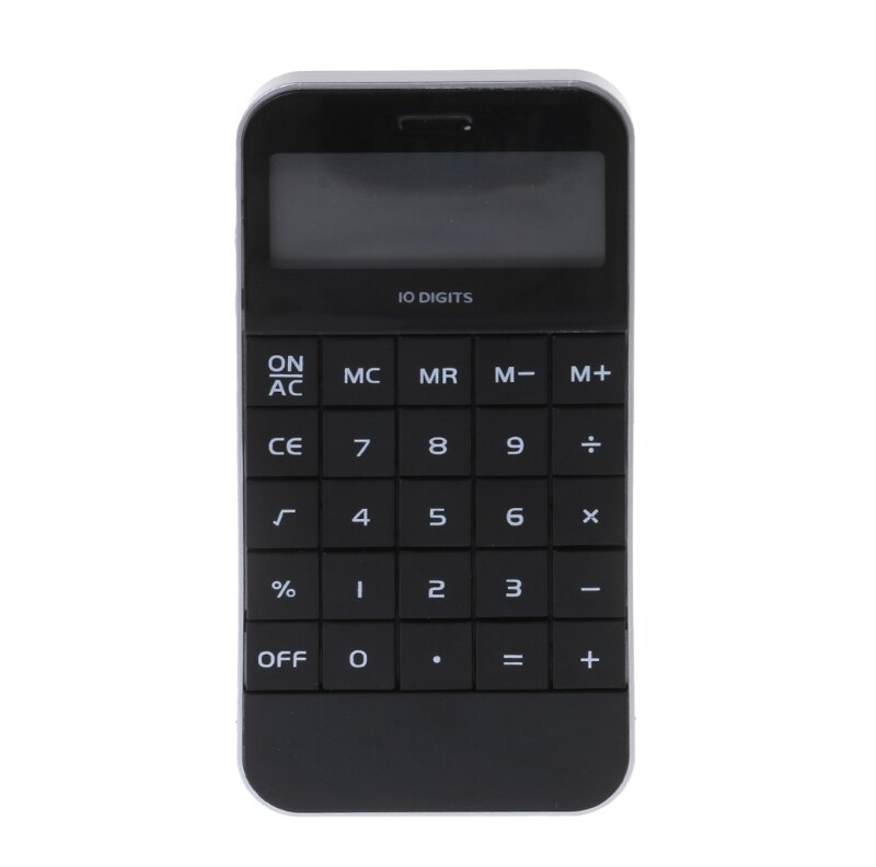Portable Home Calculator Pocket Electronic Calculating Office SchoolCalculator T84D: Black
