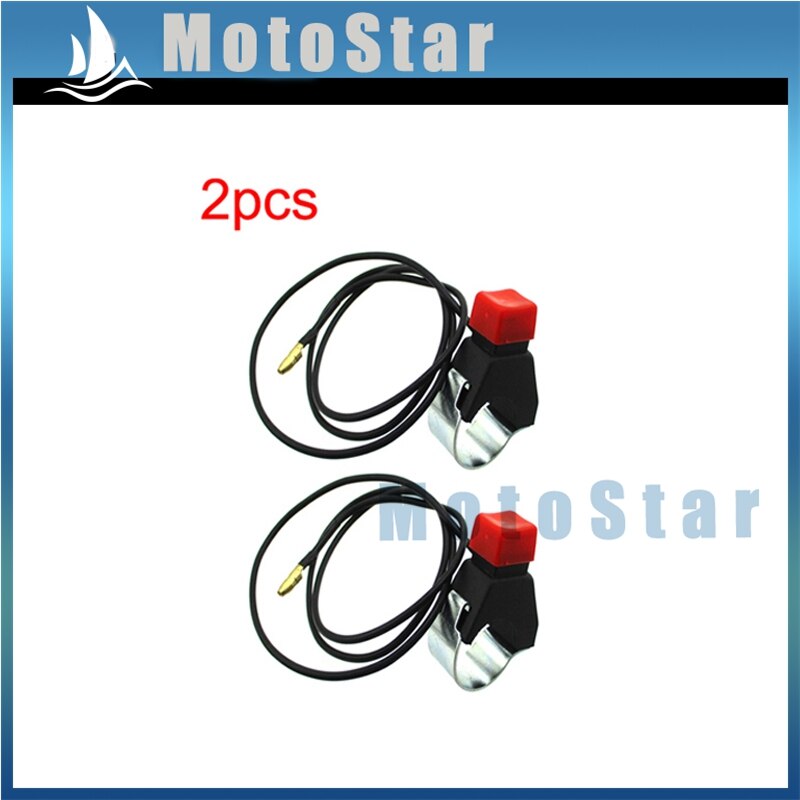 Ontsteking Kill Stop Schakelaar Voor 2 Takt 47cc 49cc MTA1 MTA2 Mini ATV Quad 4 Wheeler Pocket Bike: 2pcs