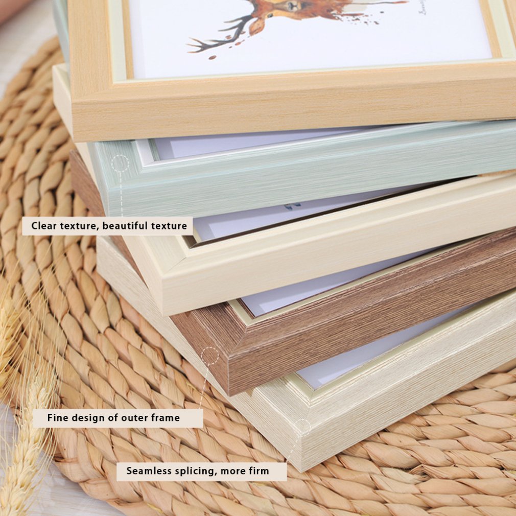 Modern Simple and Fresh Photo Frame Set Up 5 Inch 6 Inch 7 Inch 8 Inch 10 Inch A4 Wall Picture Frame Photo Frame