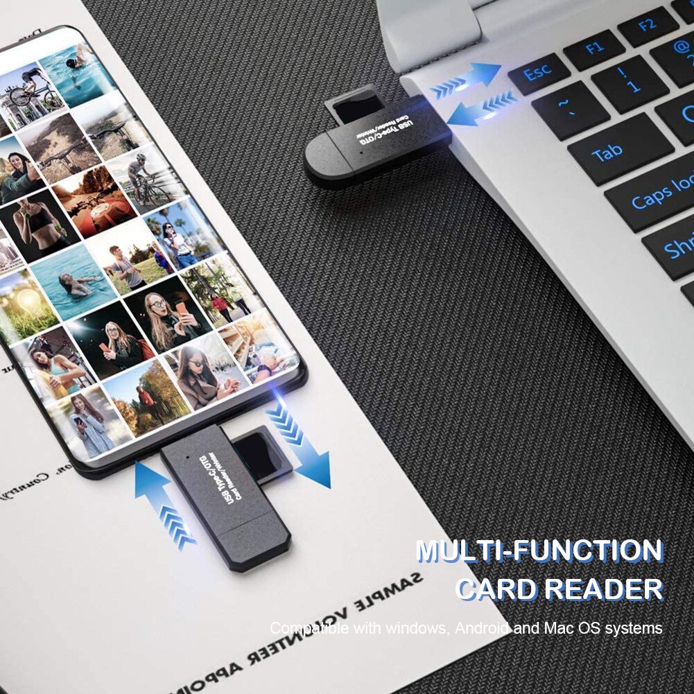 USB 3.0 OTG SD Card Reader Micro TF Smart Memory Card Adapter Office Caring Computer Supplies for Android Laptop