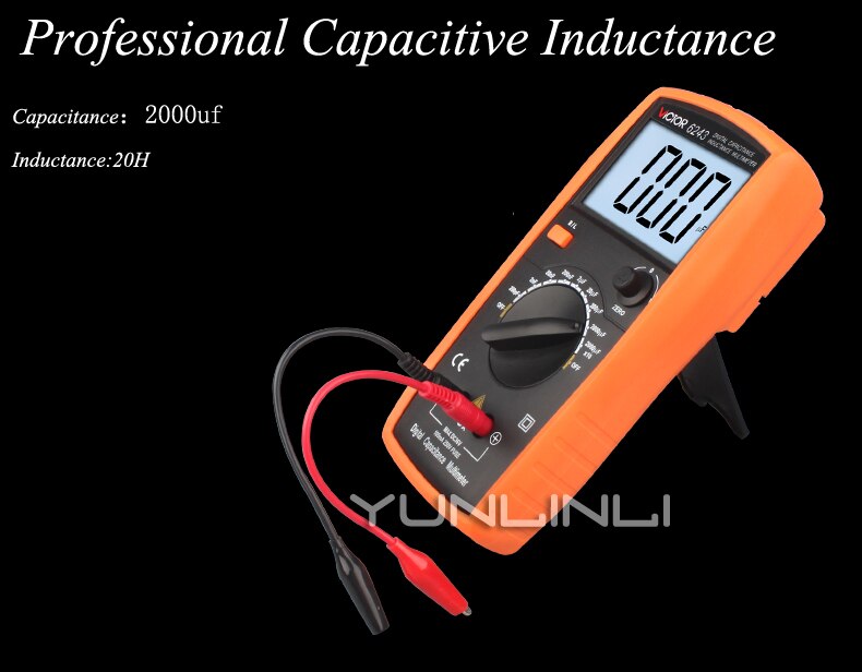 Capacitance Meter Handheld High-precision Digital With Backlight Digital Display Inductance Meter Test Instrument VC6013