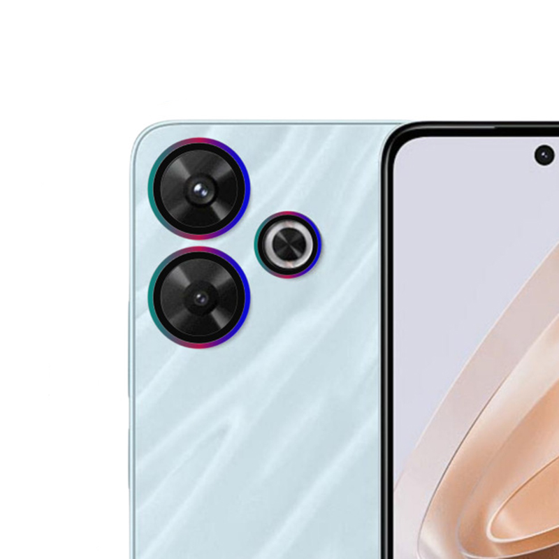 1 einstellen Objektivschutzfolie für Xiaomi Redmi 13 4G 5G Metallring Kameraschutzfolien für Redmi 13 Objektivglasfolienabdeckung