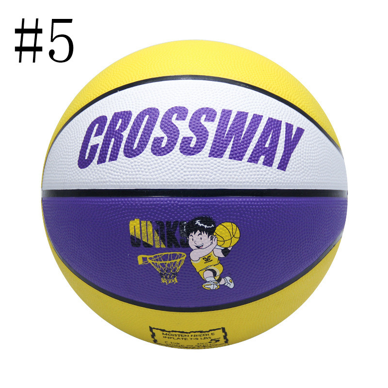 CROSSWAY Standard Palla Da Basket #2 #3 #4 #5 #6 #7 Per Adulti E Bambini Gioventù palla di Gomma di Usura Concorso di Formazione Interna Ed Esterna