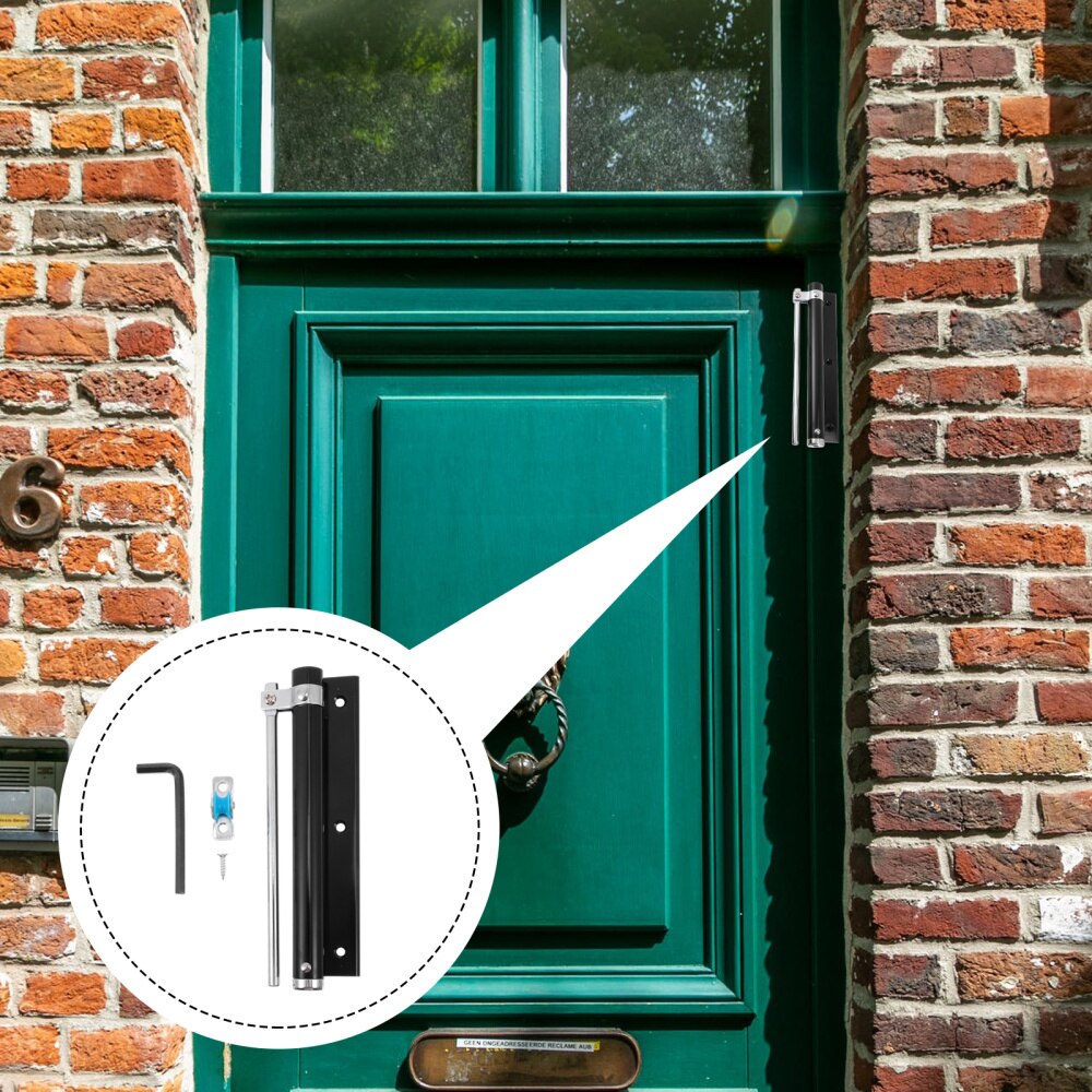 1pc Metal Screen Door Closer Automatic Door Closer Adjustable Closing Speeds