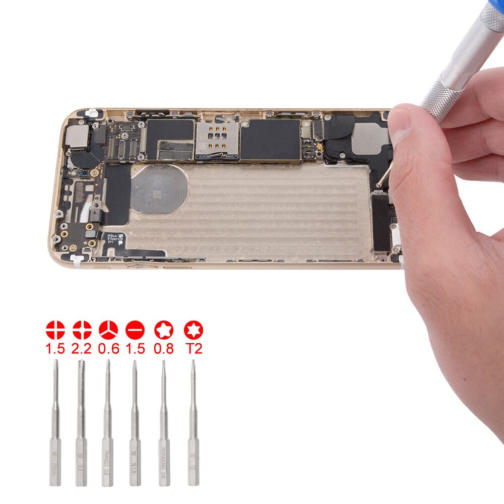 Nanch 6 In 1 Schroevendraaier Set Multifunctionele Telefoon Reparatie Open Hulpmiddelen Kit Schroevendraaiers Voor Iphone Diy Mobiele telefoon Accessoires