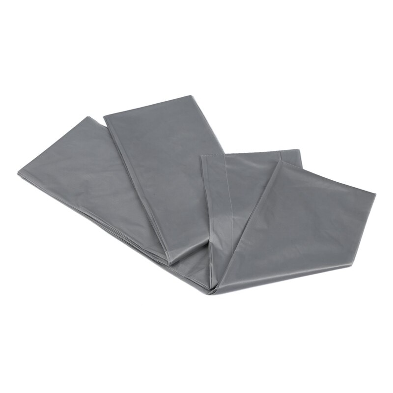 2x PEVA Disposable Tablecloths Table Cloth Cover Party Catering Events Tableware, Big Red & Silver Gray