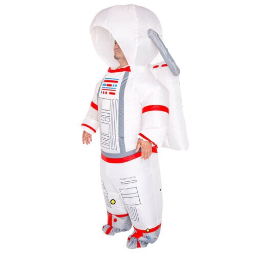 Cospaly Space Astronaut Inflatable Suit Fan Operated Dust-Proof Protection Clothing Safety Reusable