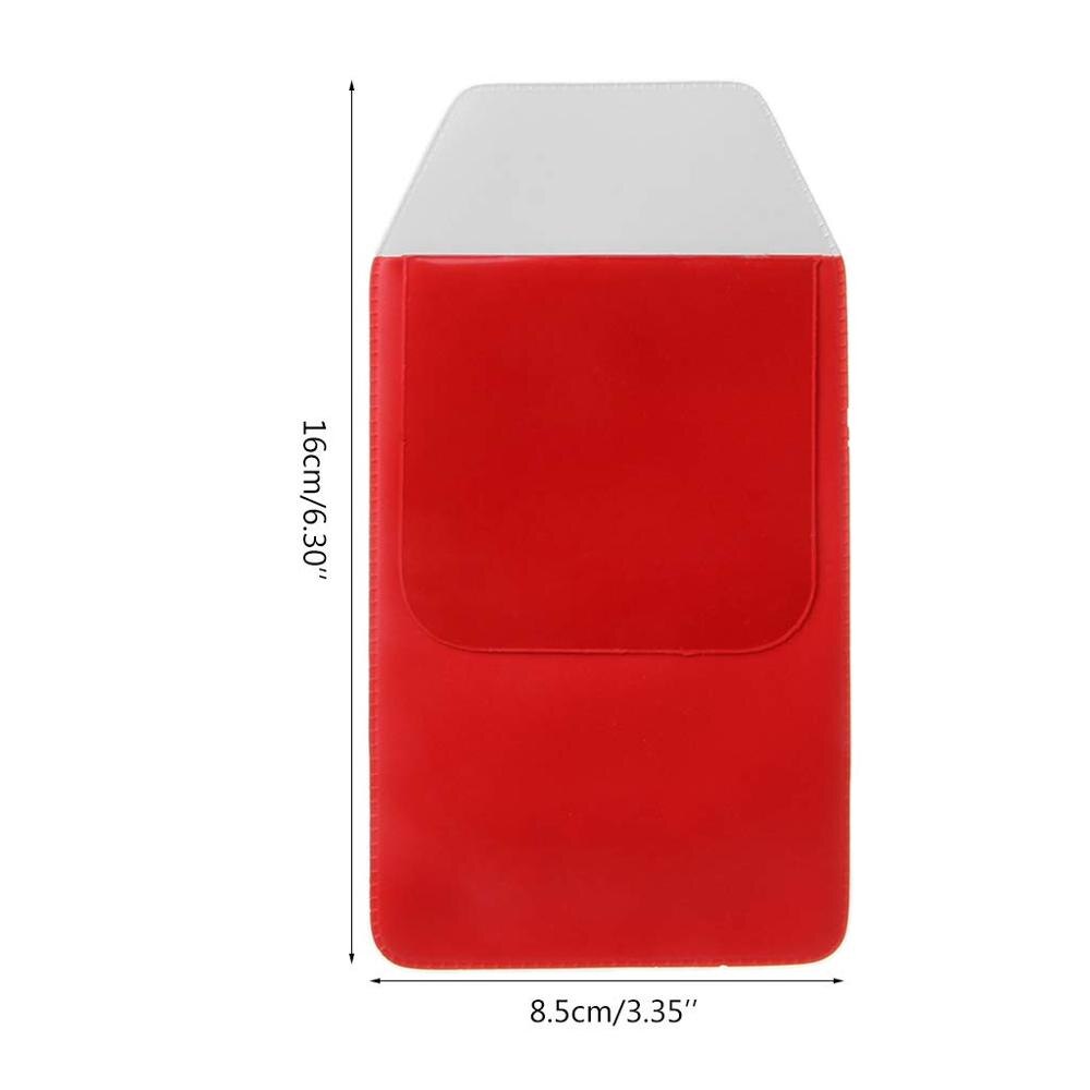 Xrhyy pvc pennficka skydd pennor pekare märke anteckningar korthållare organisatör för penna läcka skola sjukhus kontorsmaterial: Röd