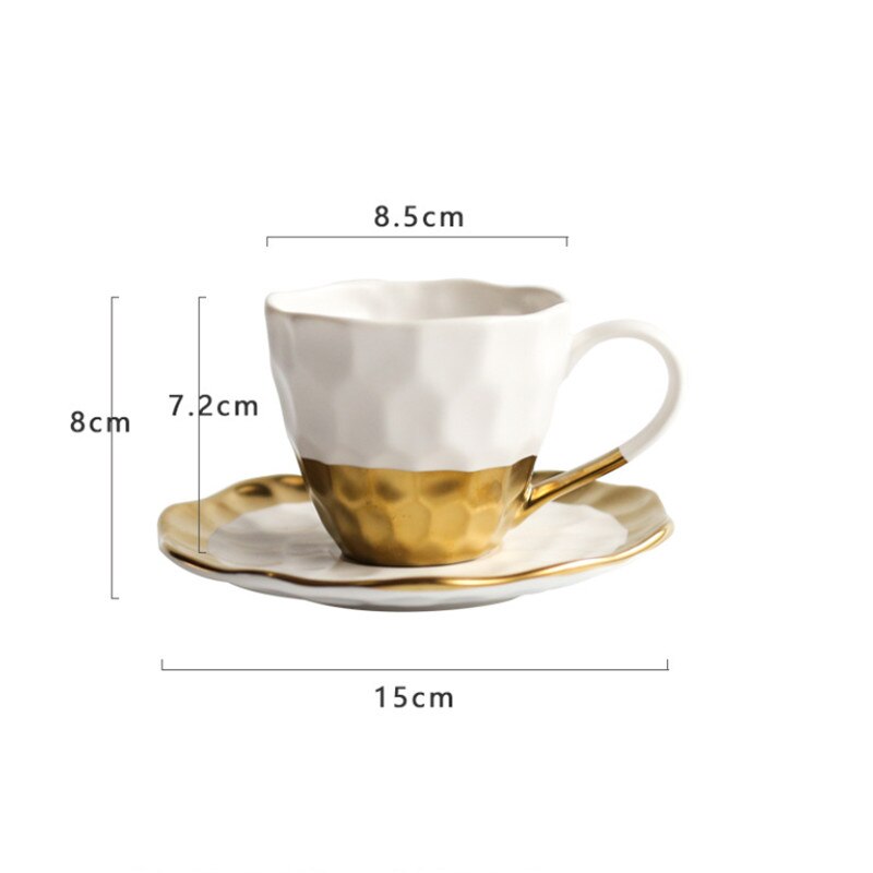European Ceramic Simple Afternoon Tea Cup With Saucer Tea Set Household High End Coffee Pot Sugar Bowl Milk Jug Office Teapot: C