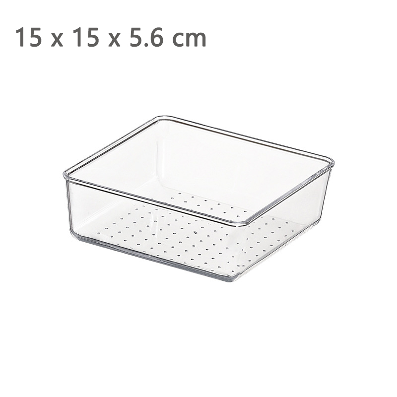 Clear Drawer Organizer Transparent Drawer Divider Storage Box Bins Case for Utensil Cosmetic Groceries Kitchen Tableware: Burgundy