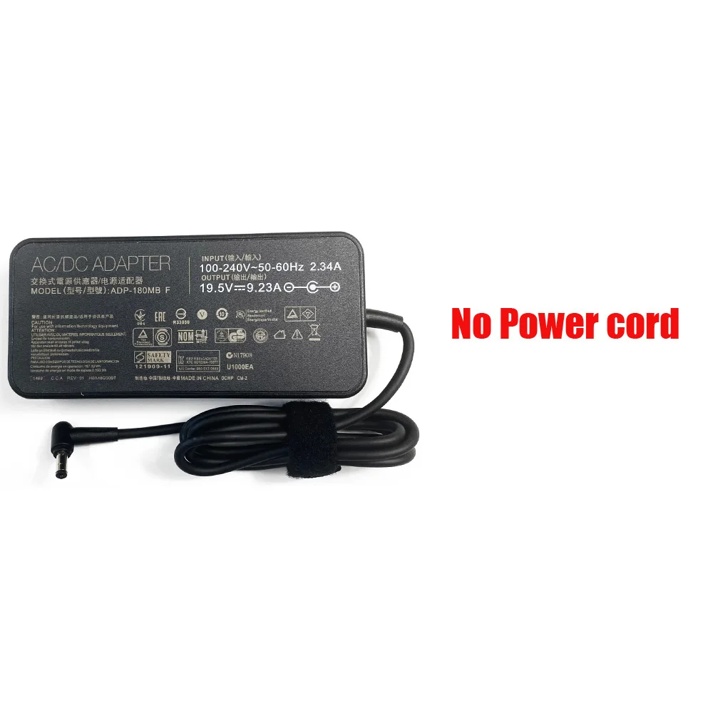 19.5v 9.23a 180w 5.5*2.5mm bærbar strømadapterlader til delta elektronikk adp -150rb b adp -180hb d tuf spilling  fx504g fx504ge: Gul