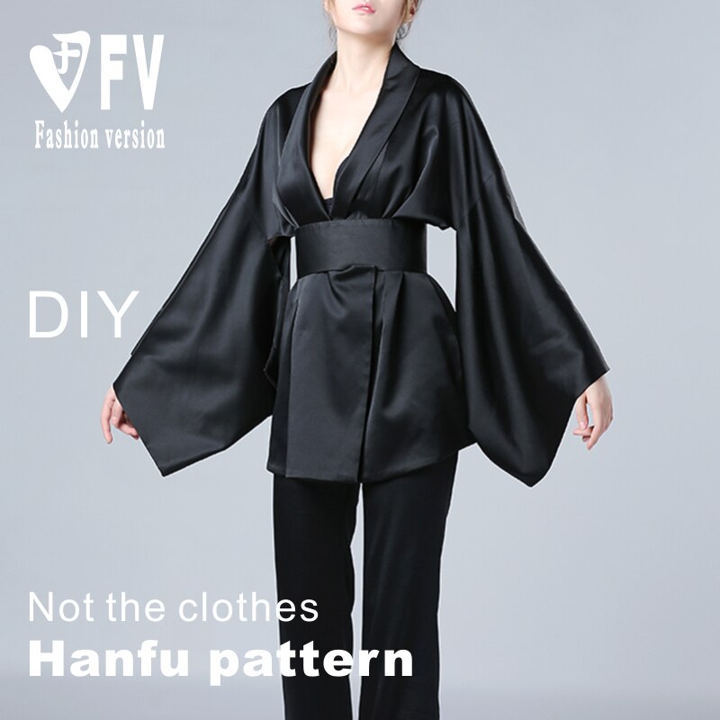 Hanfu en soie motif veste costume national coupe dessin 1:1 modèle physique BHF-009
