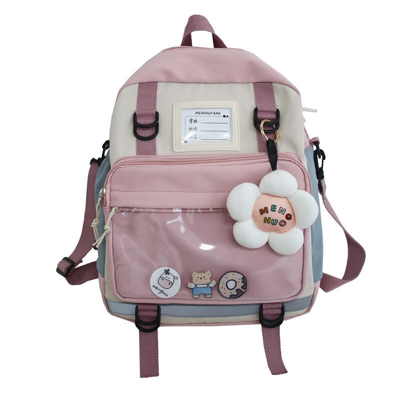 Koreaanse Stijl Canvas Kleine Mini Rugzak Voor Vrouwen Mode Rugzak Leisure Schooltas Tote Voor Tennage Meisje Schoudertas